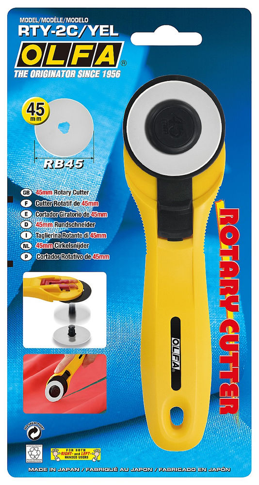 Круговой нож 45 мм OLFA OL-RTY-2C/YEL