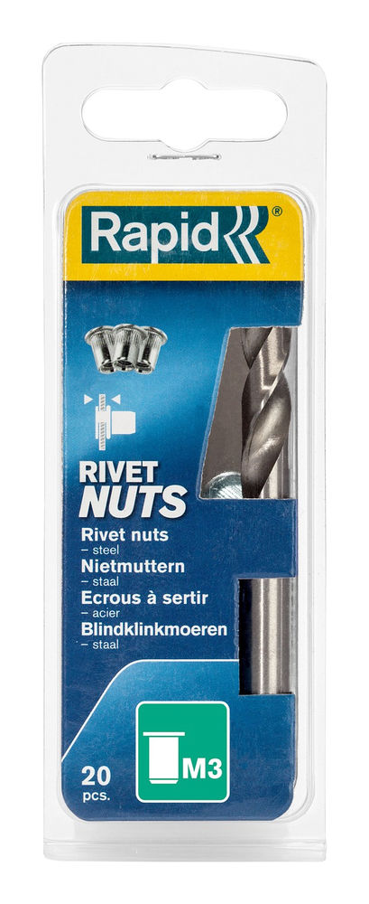 Нержавеющая заклепка R:Rivets М3, 20 шт RAPID 5000670