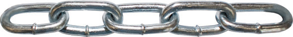 Цепь стальная короткозвенная (DIN 766) 8мм (1 м) ПРОМ (31444)