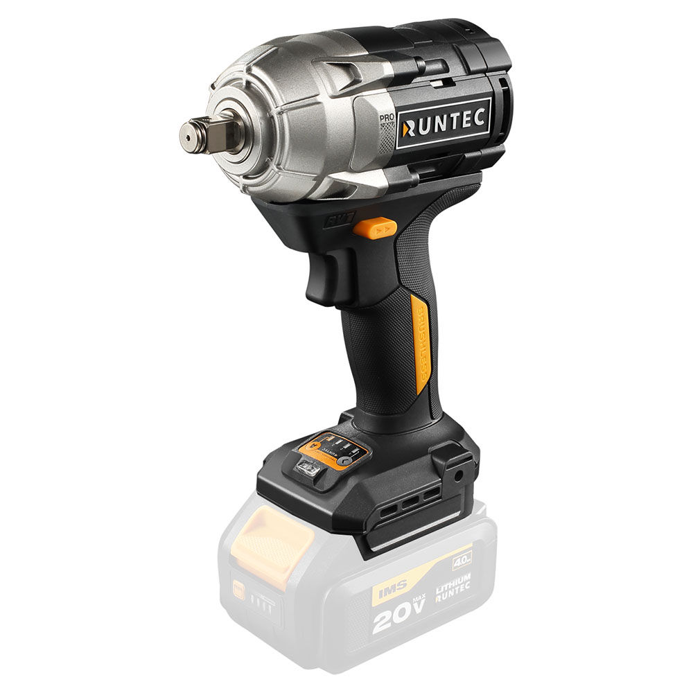Гайковерт ударный аккумуляторный RUNTEC PRO 1/2, 20В, 750Нм, RUNTEC, RT-IW750W
