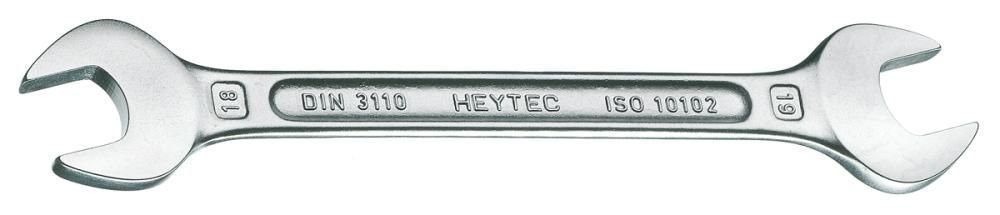 Ключ гаечный рожковый двусторонний 16x17 мм, Cr-V, хром, DIN 3110, HEYCO HE-50800161780