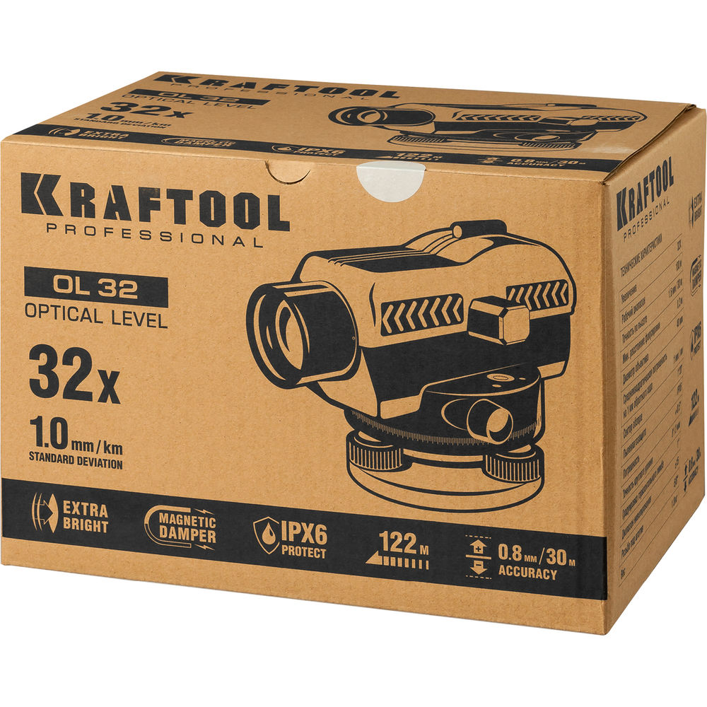 Оптический нивелир OL-32, 100 м KRAFTOOL 34520