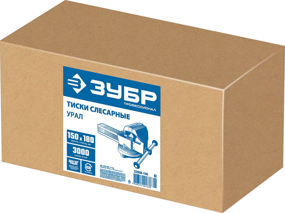 Слесарные тиски 30 кг Профессионал ЗУБР Урал 32608-140