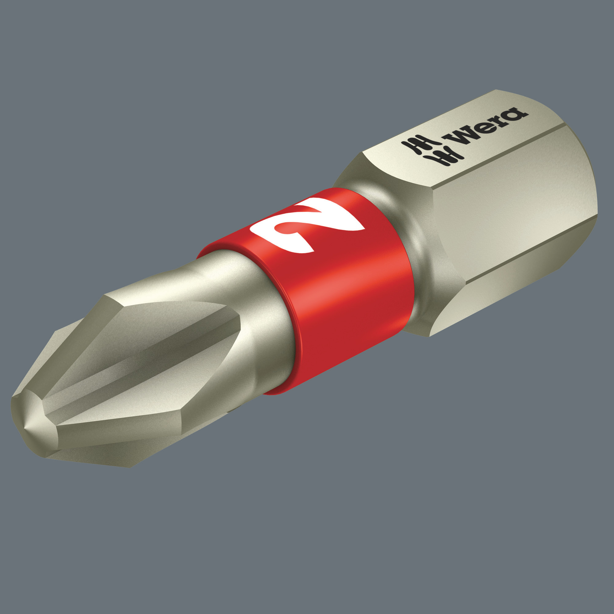 Бита торсионная с внешним шестигранником 2.5 x 25 мм нерж. 1/4 C6.3 Hex-Plus серия 3840/1 TS Wera WE-071072