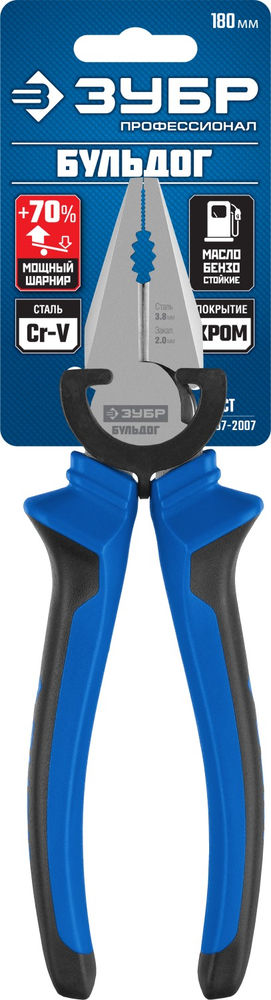 Плоскогубцы 180 мм Профессионал ЗУБР 2201-1-18