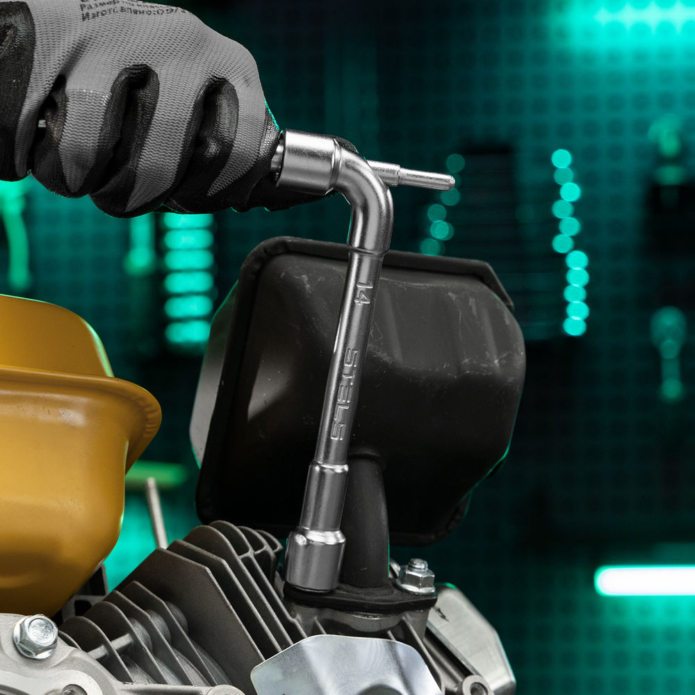 Ключ угловой проходной 14 мм Stels