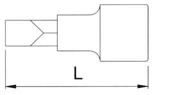 Головка торцевая с вставкой PH4 1/4 Licota H2PH4