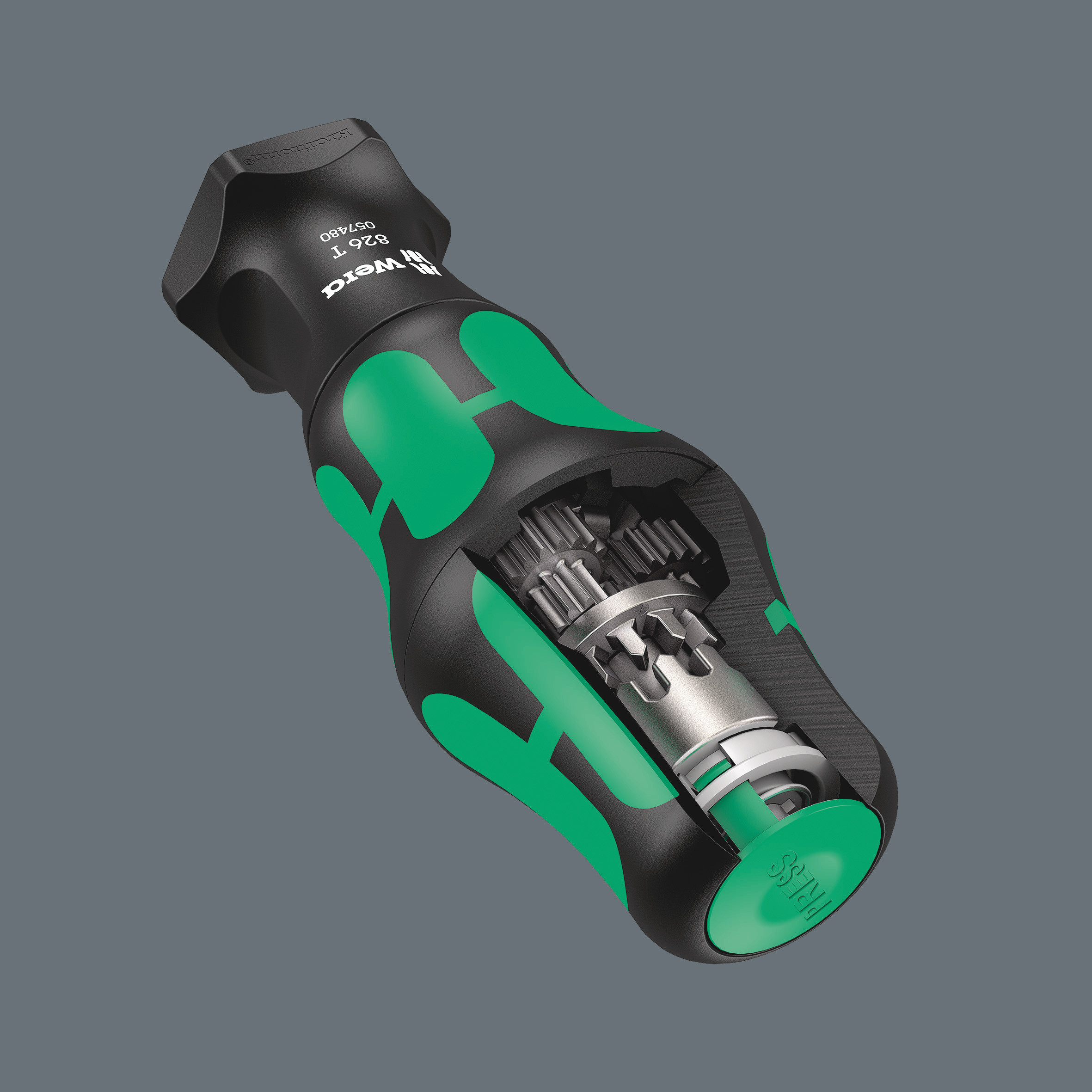 Отвёртка-битодержатель 1/4 x 146 мм патрон Rapidaptor Kraftform Turbo серия 826 T Wera WE-057480