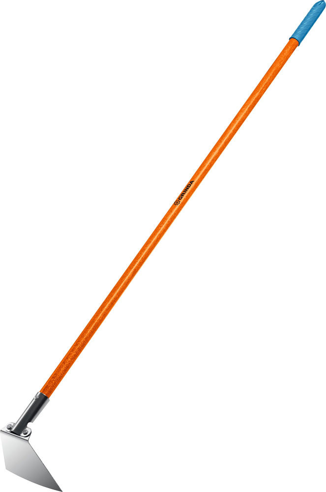 Мотыга PH-180 FIBER, 180 х 125 х 1360 мм, нержавеющая сталь, трапециевидный профиль, фибергласовый черенок, PROLine GRINDA 39592