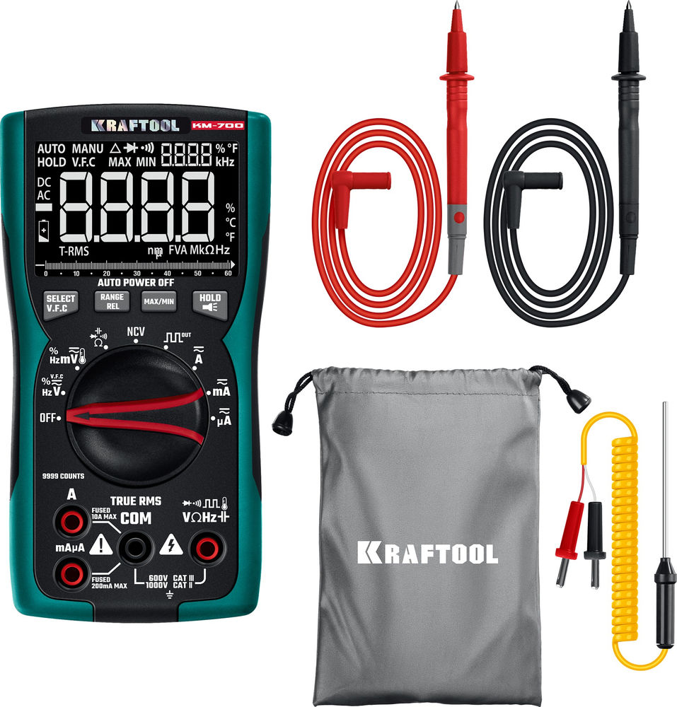 Цифровой мультиметр KM-700 KRAFTOOL 59852