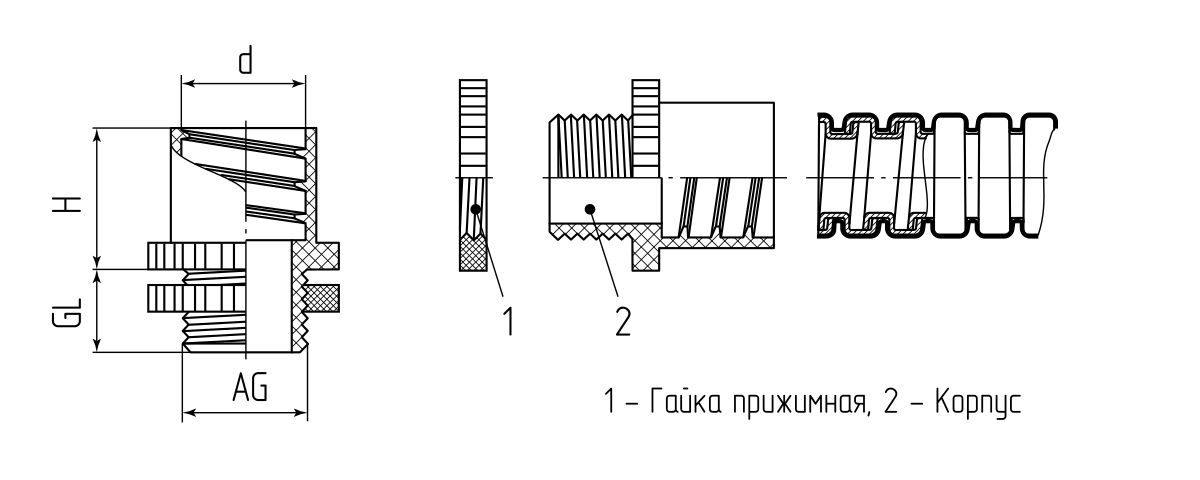 Муфта вводная МВП 15 (Fortisflex) (49646)