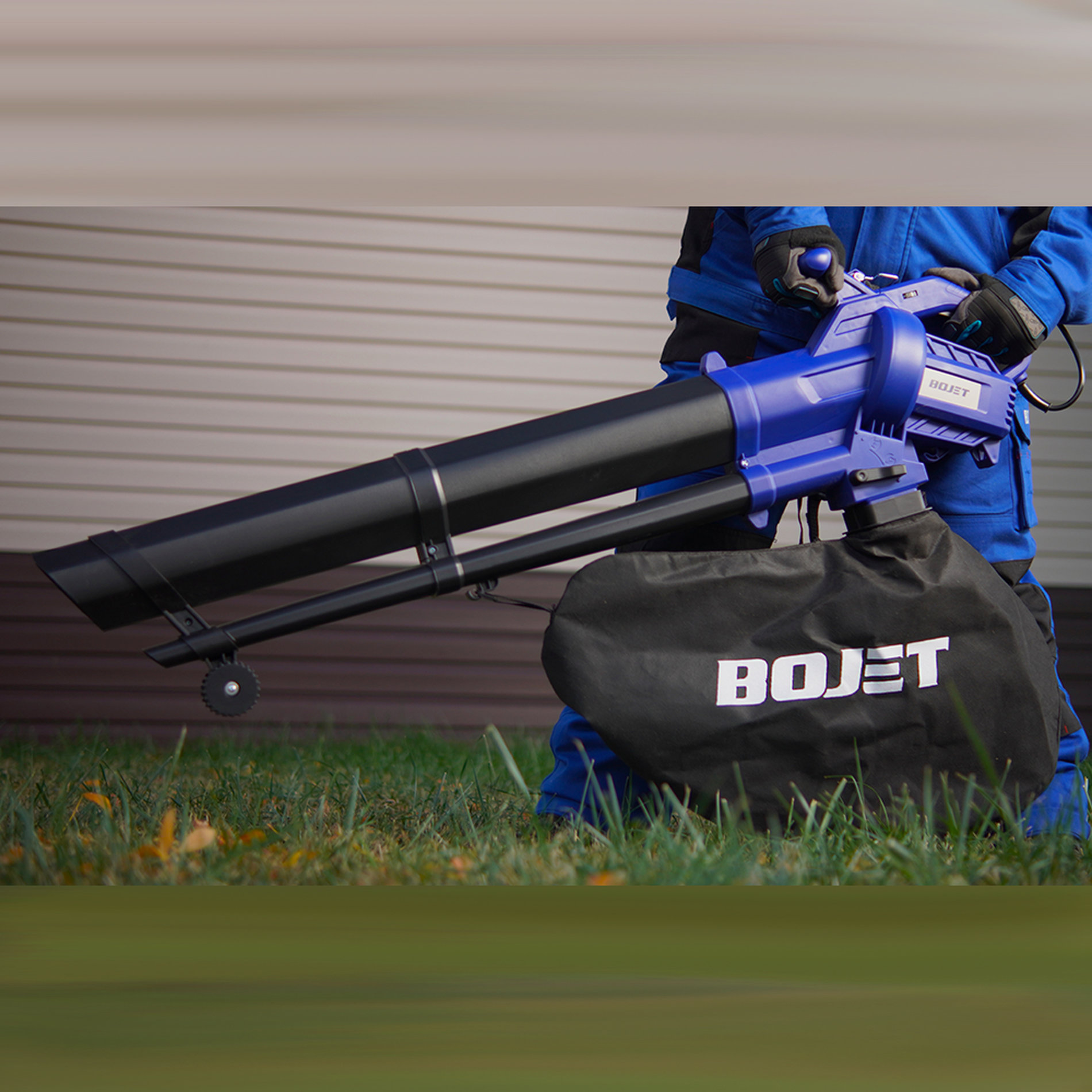 Воздуходувка - пылесос садовый, 2800Вт, 75 м/с