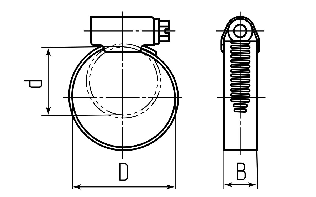 Хомут червячный PL-9 (16-27 )/W1 (Fortisflex) (103908)