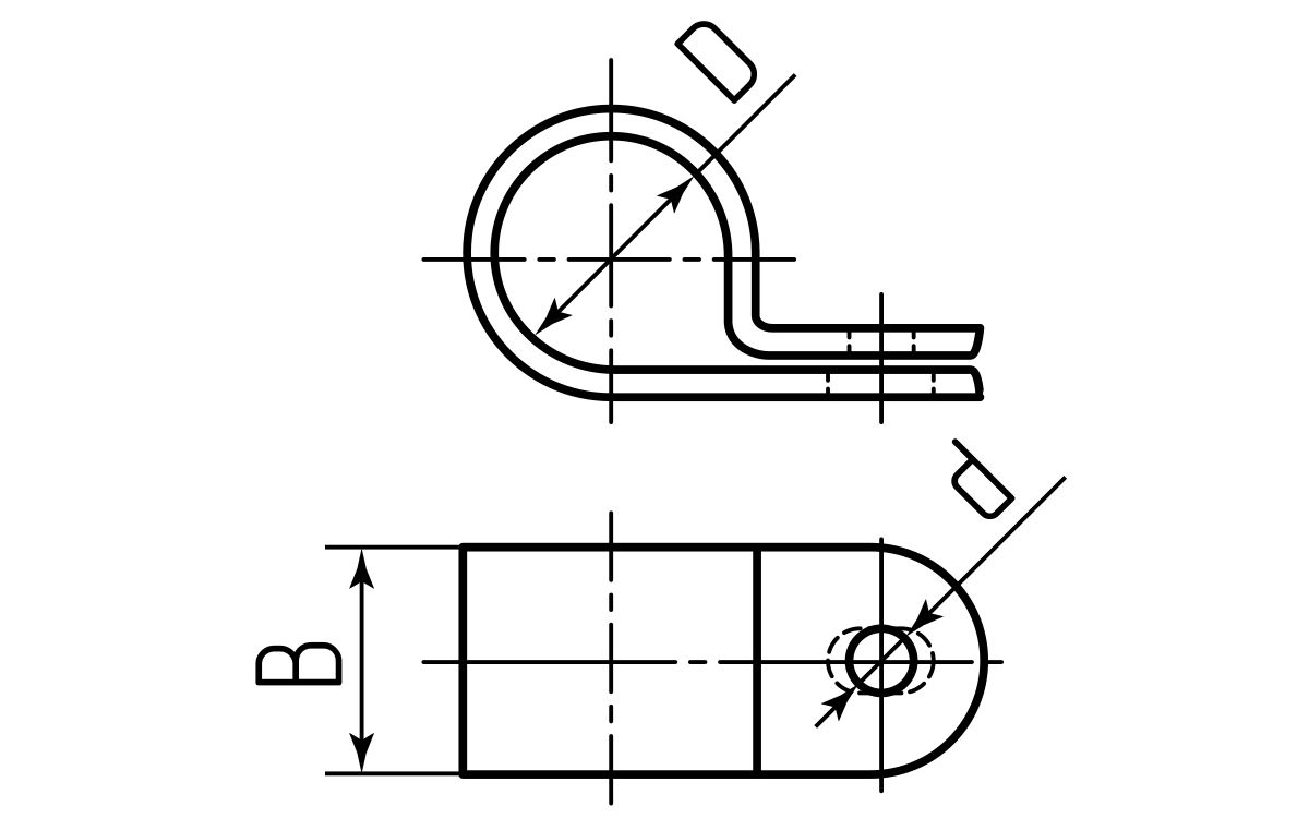 Скоба пластиковая СНК 20 (100шт) (Fortisflex) (66449)