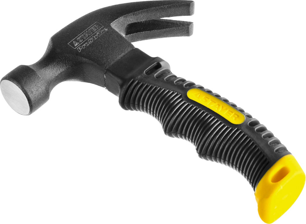 Молоток-гвоздодёр столярный укороченный 225 г Compact Professional STAYER 2026-225