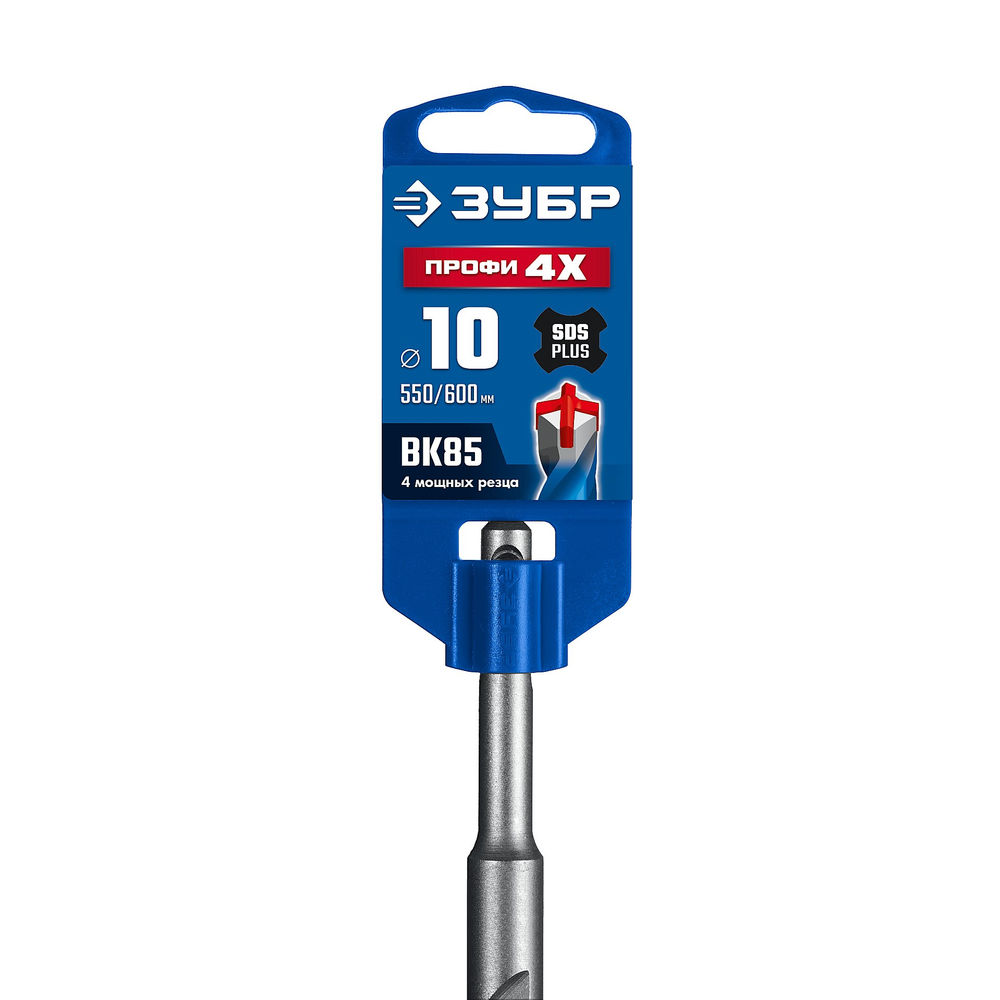 Бур SDS-plus 10 х 600 мм ПРОФИ-4Х ЗУБР 29313-600-10