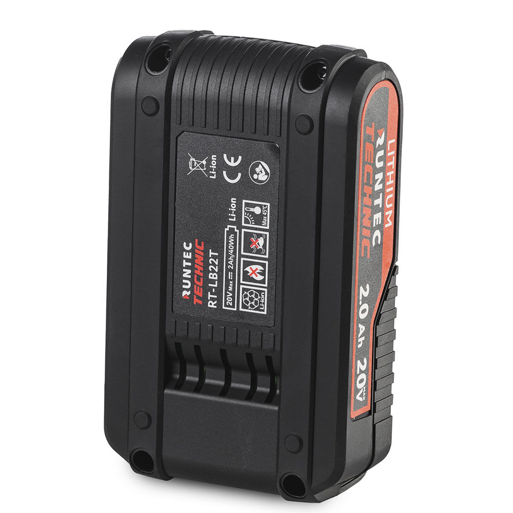 Батарея аккумуляторная TECHNIC 20В, 2Ач RUNTEC RT-LB22T