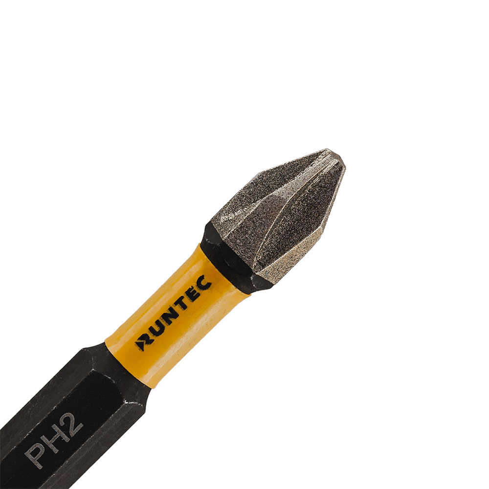 Бита ударная RUNTEC Diamond Coating H6.35 50мм PH2 5шт., RUNTEC, RT-IB51