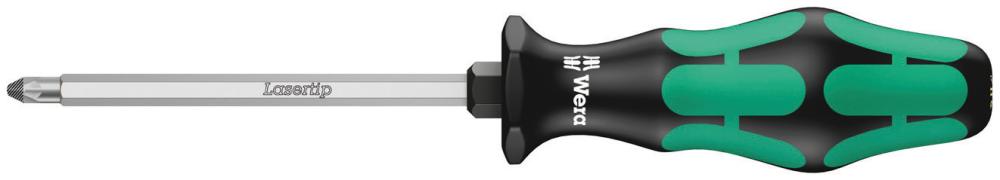 Отвёртка крестовая PZ 2 x 100 мм с шестигранным стержнем серия 355 SK PZ Wera WE-009342