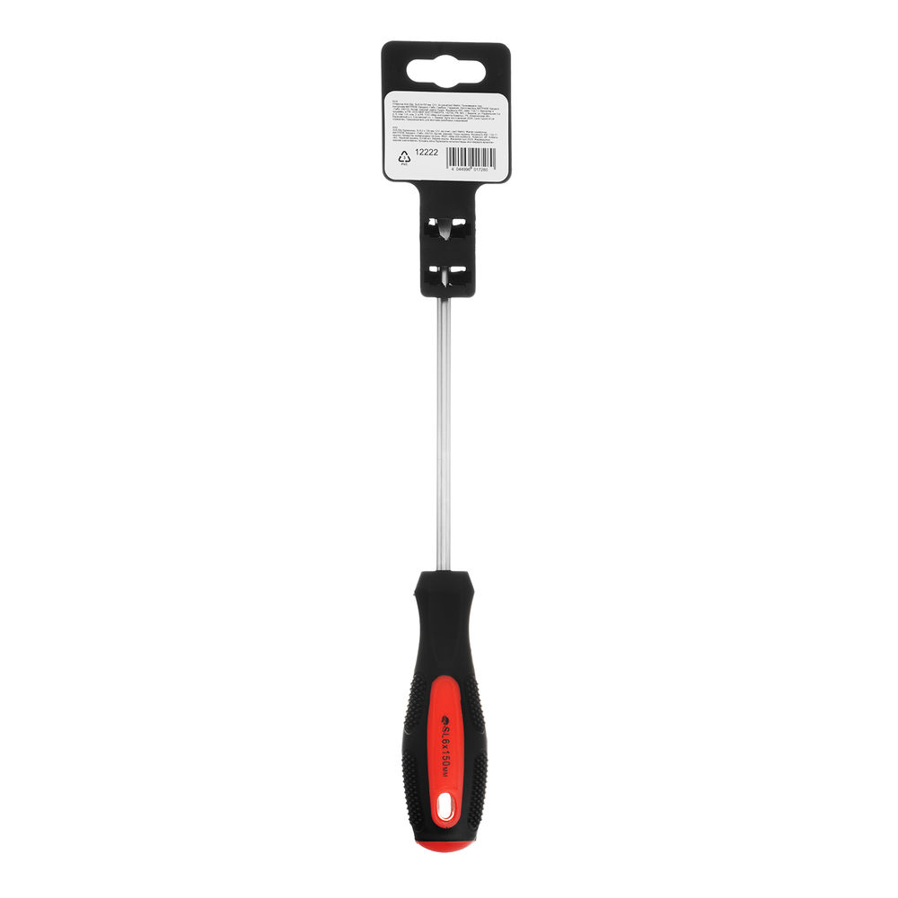 Отвертка Anti-Slip, SL6 х 150 мм, CrV, двухкомпонентная рукоятка Matrix