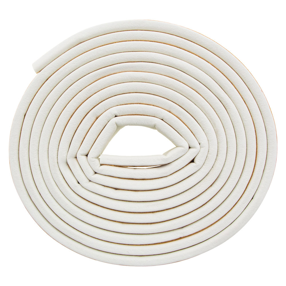 Уплотнитель резиновый, 6 м, профиль P, белый Сибртех (88913)