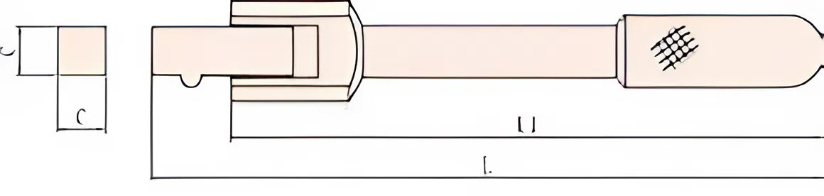 Вороток шарнирный 286 мм 3/4 искробезопасный сплав BeCu 118-1010, HORTZ
