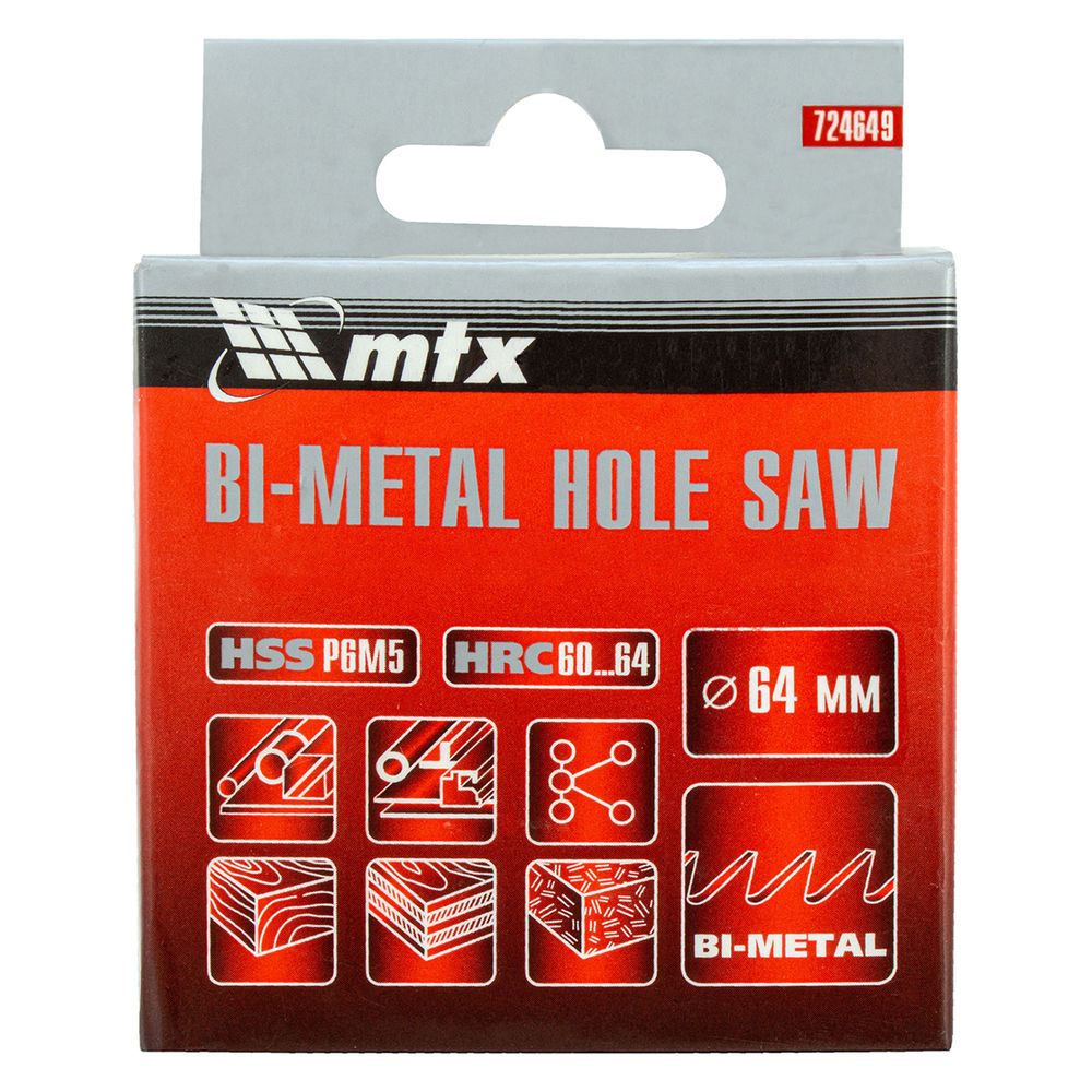 Коронка Bimetal, 64 мм Matrix (72464)