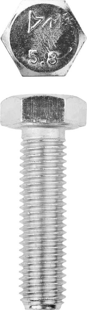 Болт M12 x 45 мм, кл. пр. 5.8, цинк, 5 кг, ГОСТ 7798-70 ЗУБР 303080-12-045