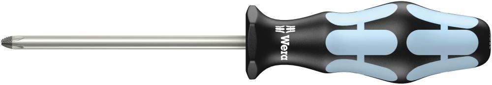 Отвёртка крестовая PZ 1 x 80 мм нерж. серия 3355 PZ Wera WE-032031