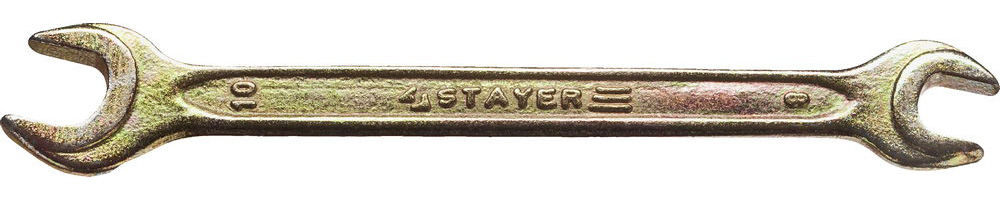 Ключ гаечный рожковый 8 x 10 мм STAYER 27038-08-10