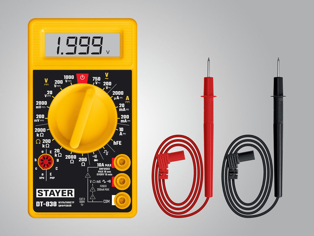 Мультиметр цифровой DT-838 STAYER 45306_z01