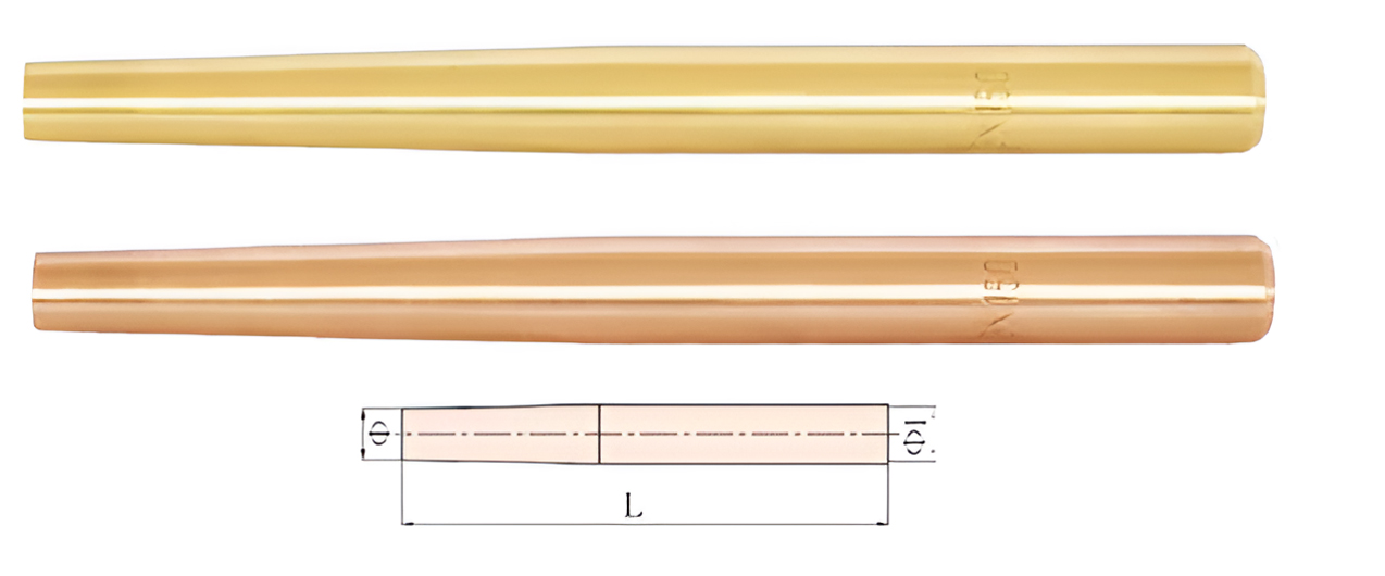 Бородок прямой 19х250 искробезопасный сплав BeCu 223E-1018, HORTZ