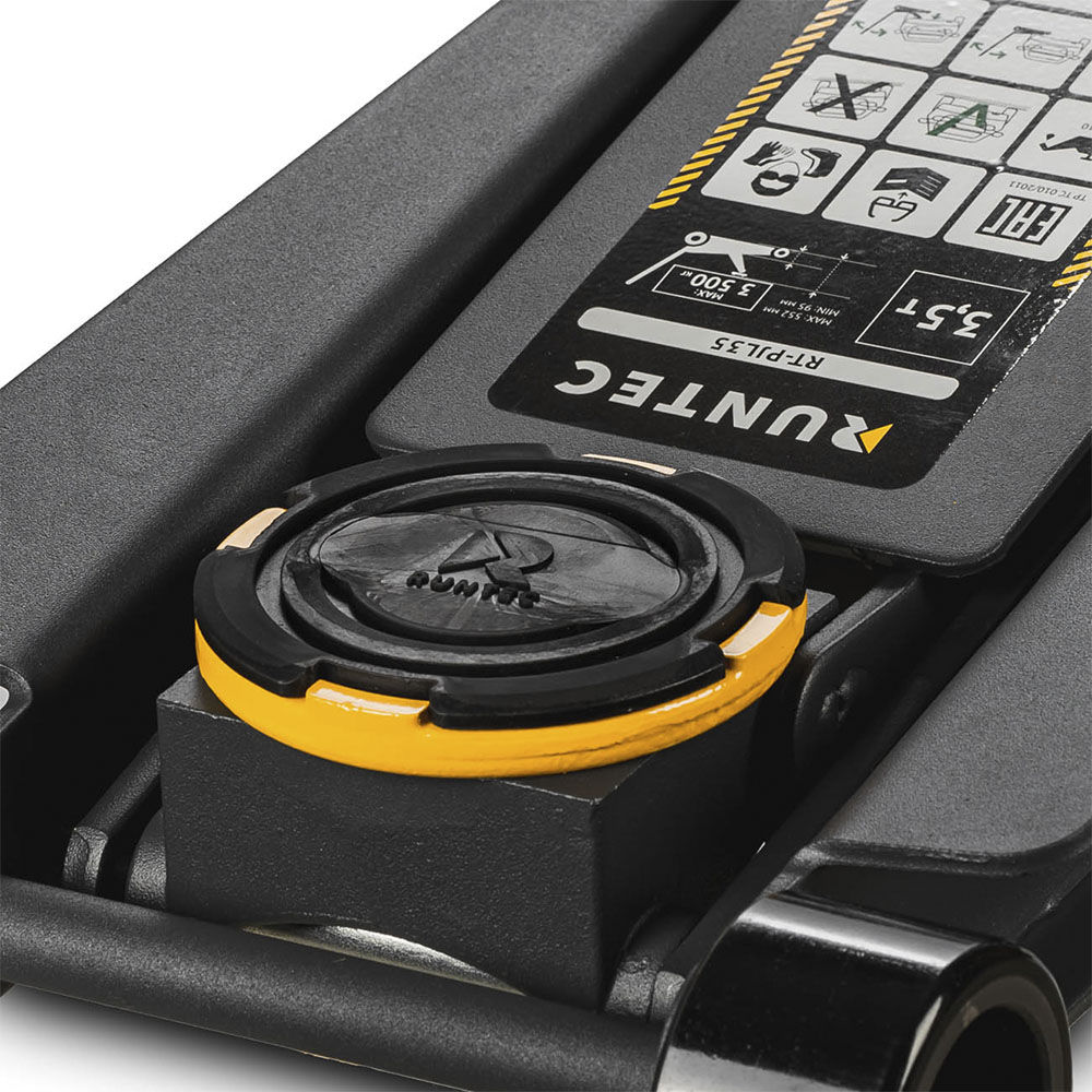 Домкрат подкатной низкого подхвата 3,5 т, 95-552 мм, усиленный RUNTEC RT-PJL35