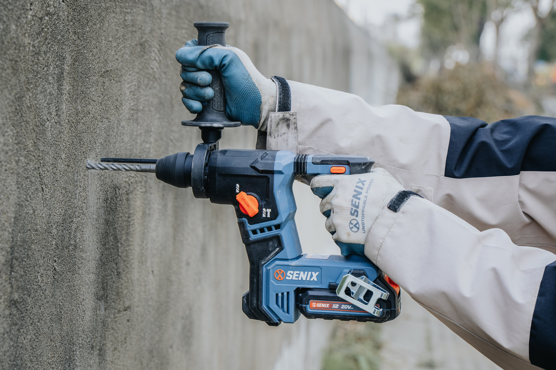 Перфоратор SDS-plus, 1.2Дж, 17 мм, 1х4Ач, ЗУ, кейс X2 20В