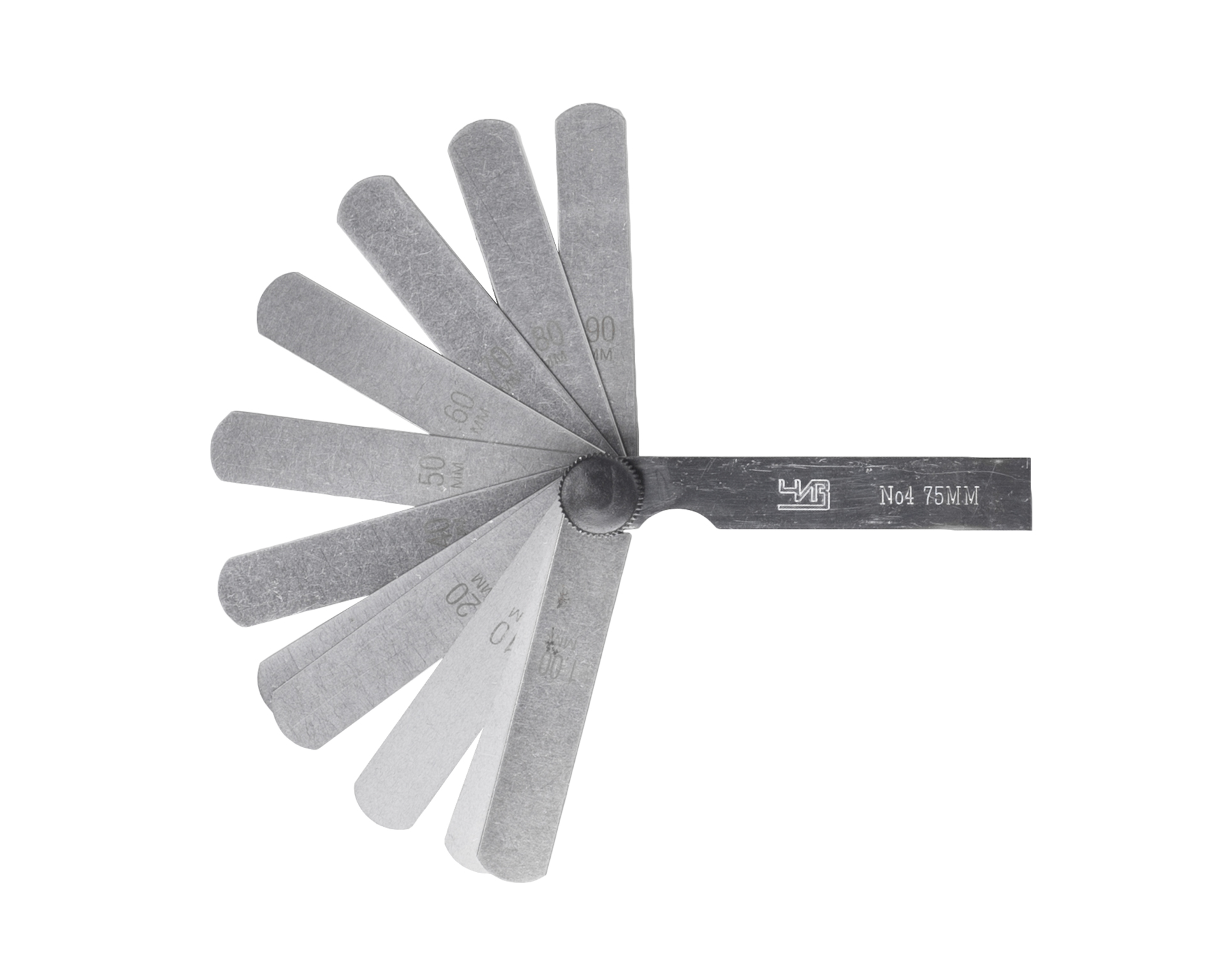 Набор щупов N4 75мм 0.1-1.0 ЧИЗ