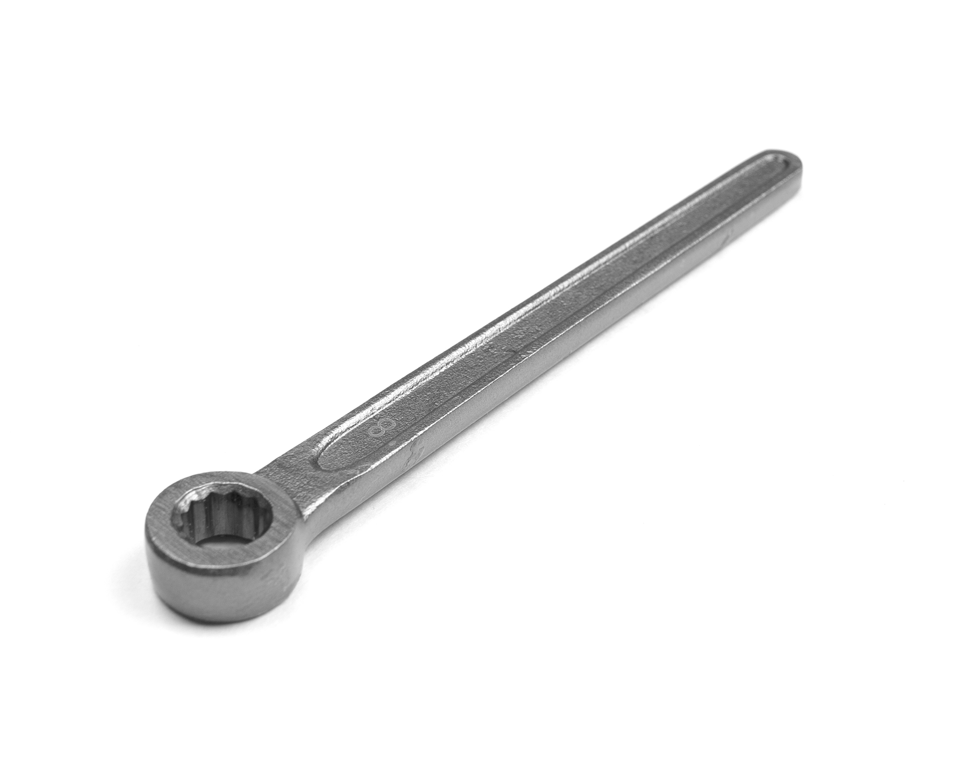 Ключ накидной односторонний 8 мм прямой длинная ручка HORTZ