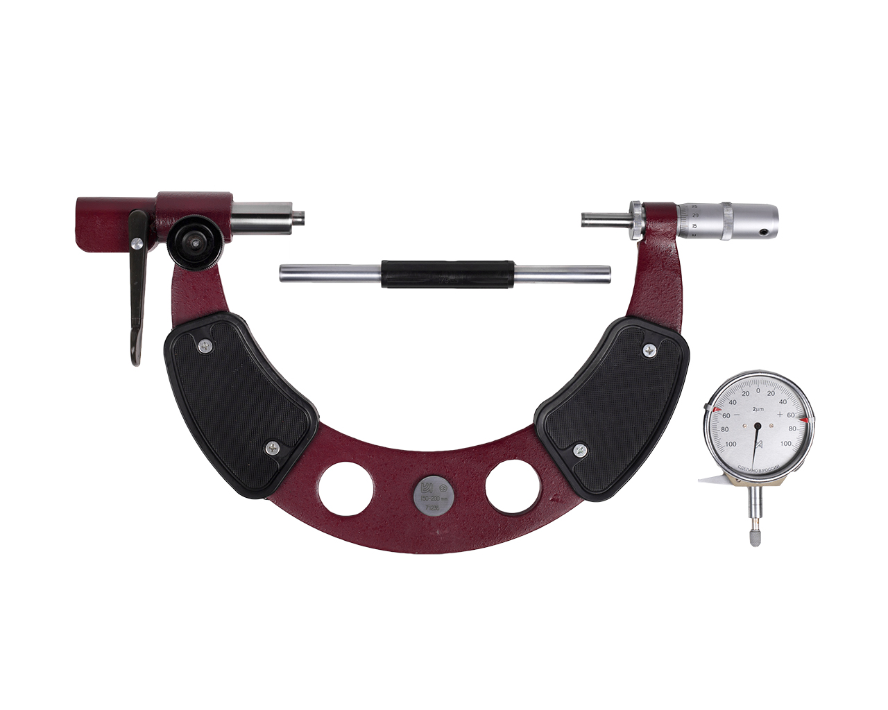 Микрометр рычажный МРИ-200 0.001 КировИнструмент