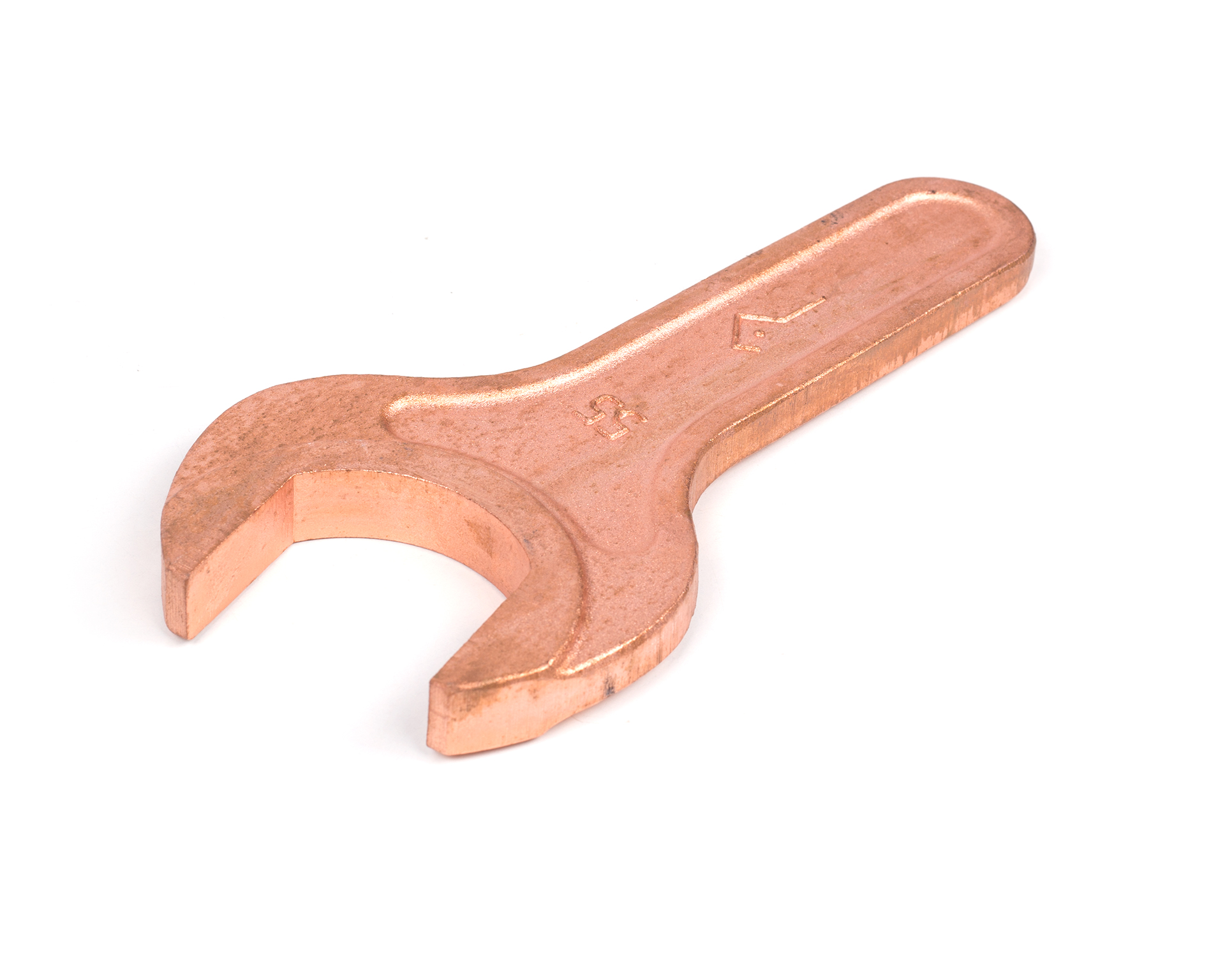 Ключ гаечный рожковый односторонний 55 мм омеднение